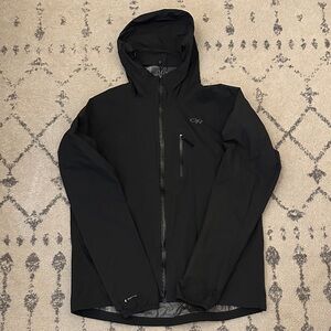 Outdoor Research Men's Black Raincoat